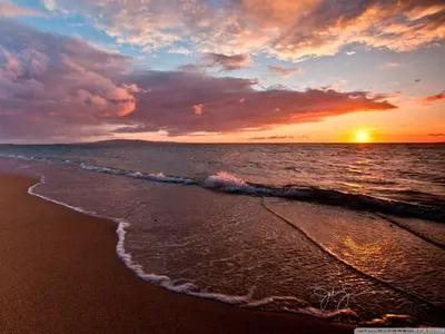 a sunset on a beach with the ocean at Villanueva Golf- Cozy 2 Bedrooms -Puerto Real, Cádiz in Puerto Real