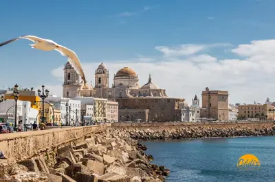a view of the city of dubrovnik from the water at Teresa Uno by Cadiz Time in Cádiz